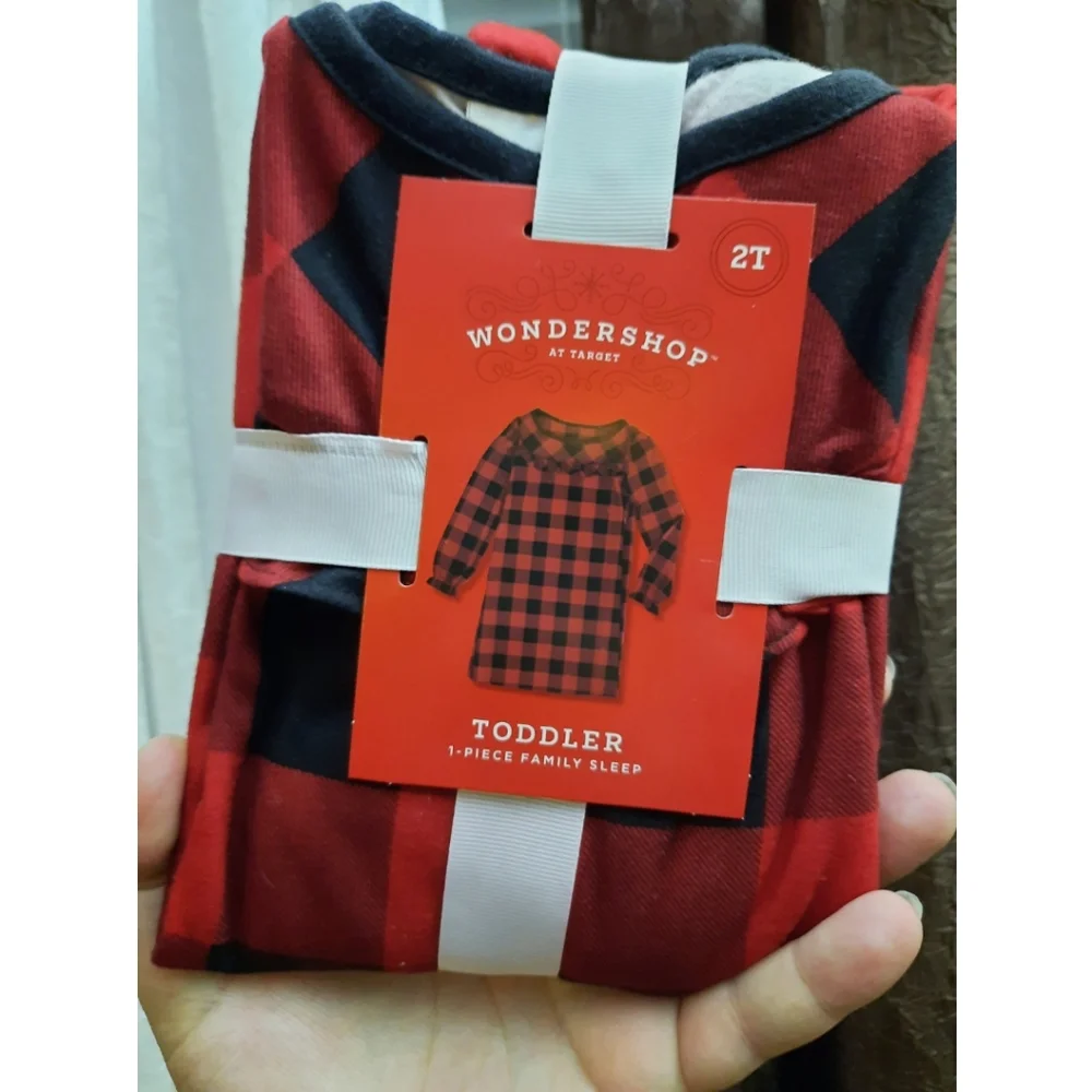 Target Wondershop Holiday Buffalo Check Flannel Pajama Nightgown Christmas